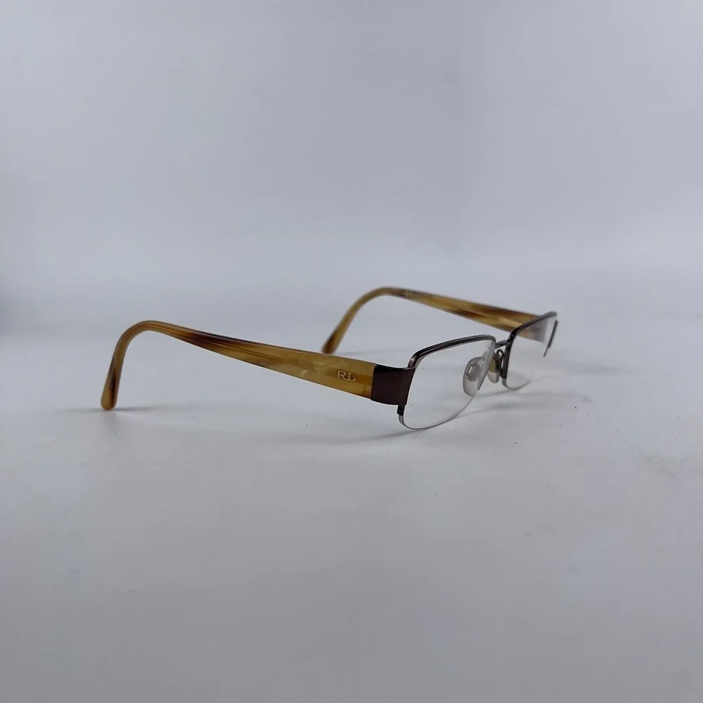 Ralph Lauren RL‎ 5034 9013 Women's Eyeglasses Frame Brown Half Rim 50-16-135mm